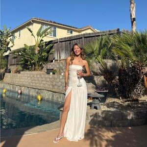 Peppermayo Cream waist drop Dress
